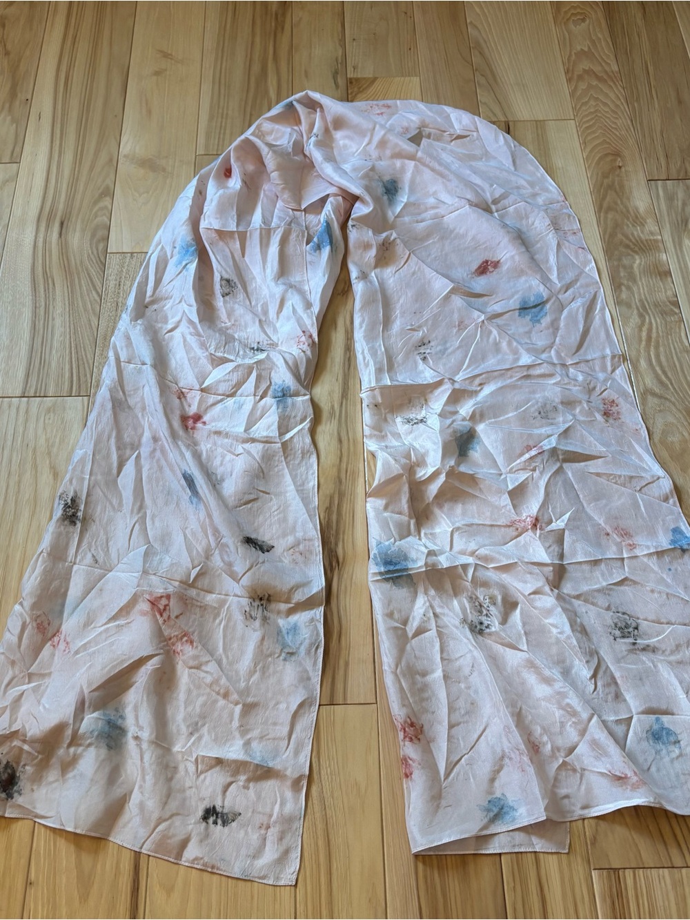 NEW Eileen Fisher Natural Dye Silk Garden Powder Scarf